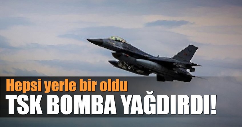 TSK terör örgütü PKK’nın kamplarına bomba yağdırdı