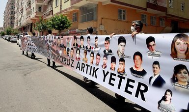 Anti-PKK sit-in protest continues in Turkey's southeastern Diyarbakır province