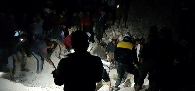 AIRSTRIKES KILL 8 CIVILIANS IN SYRIA’S IDLIB