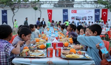 Turkish aid agency hosts iftar dinner for orphans in Afghanistan