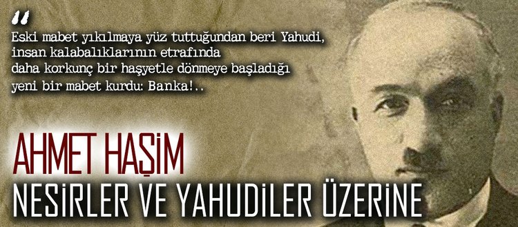 ahmet hasim nesirler ve yahudiler