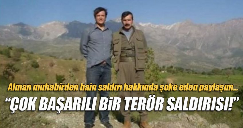 Alman muhabirden PKK’yı öven paylaşım