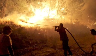 Firefighters battling to contain wildfires in SW Turkey