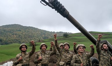 Azerbaijani troops enter Kalbajar region in Upper Karabakh after 27 year-occupation by Armenia ends