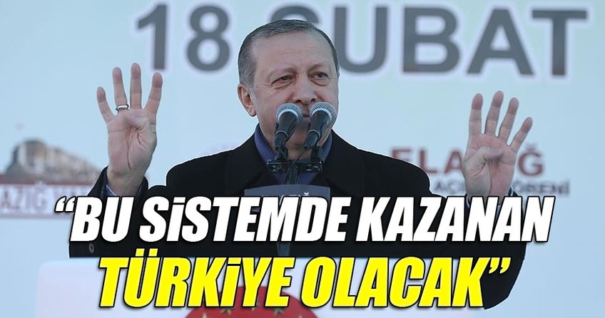 Cumhurbaşkanı Erdoğan Elazığ’da toplu açılış töreninde halka seslendi