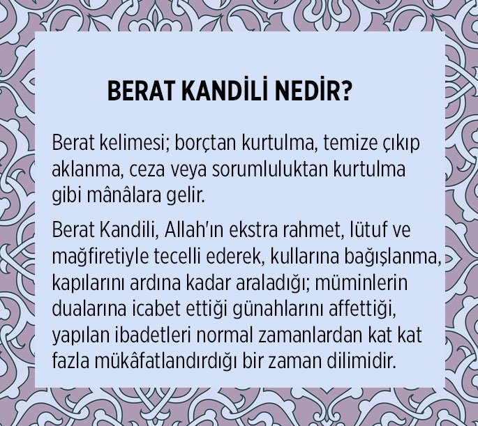 BERAT KANDİLİ NEDİR?