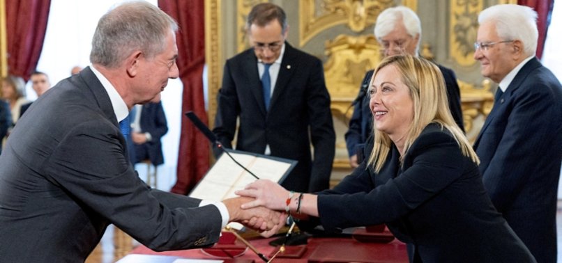 FAR-RIGHT LEADER MELONI SWORN IN AS ITALYS FIRST WOMAN PM