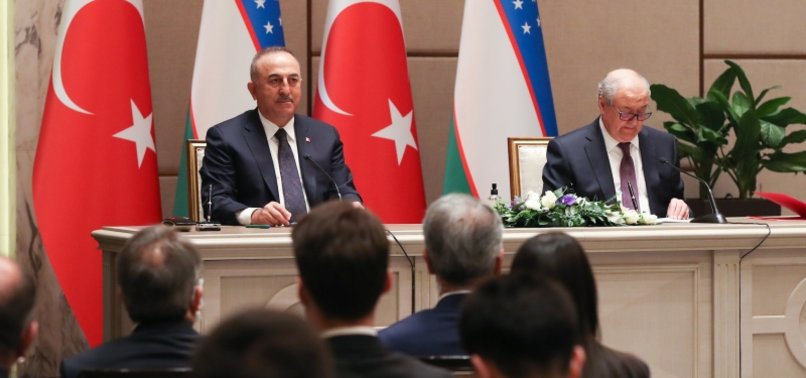 TURKEY, UZBEKISTAN TALK POTENTIAL TO IMPROVE ECONOMIC TIES: FM ÇAVUŞOĞLU
