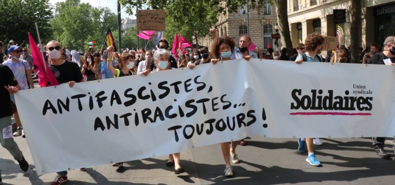 THOUSANDS OF PROTESTERS MARCH AGAINST FAR-RIGHT IN FRANCE