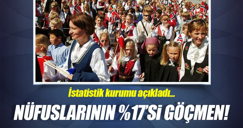 Norveç nüfusunun yüzde 17’si göçmen