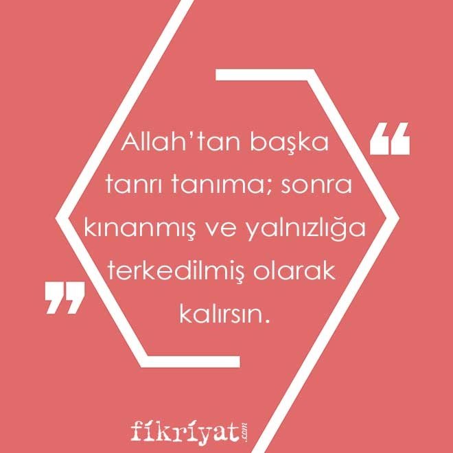BİR OLAN ALLAH’A İNANMAK