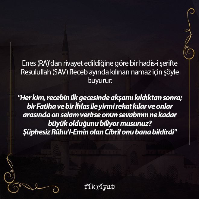 ÜÇ AYLAR NAMAZLARI NASIL KILINIR?
