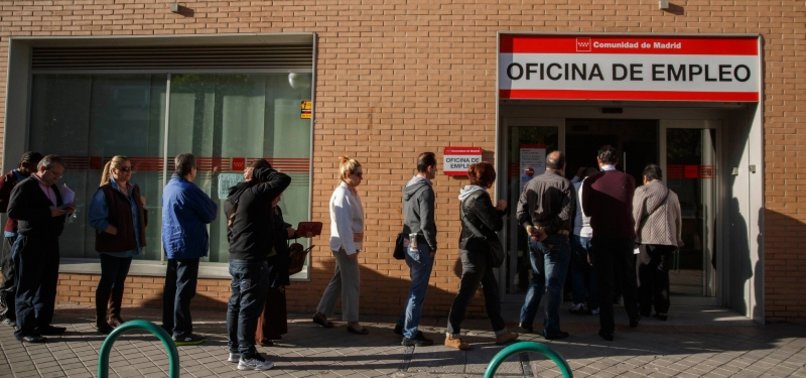 VIRUS-HIT SPAINS JOBLESS RATE JUMPS TO 14.4 PERCENT