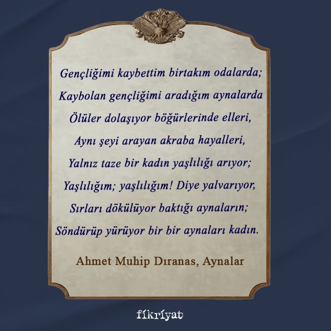 Türk Şiirine Aynadan Bakmak