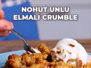 Nohut Unlu Elmalı Crumble