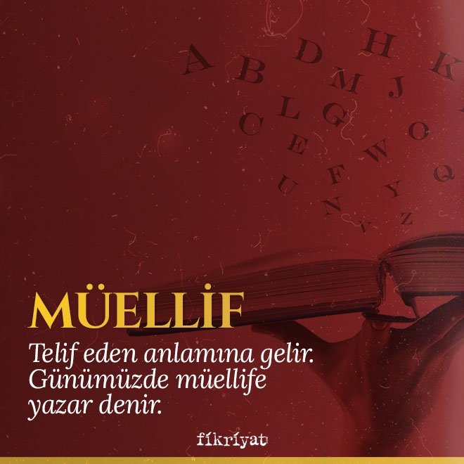 Müellif ne demek?