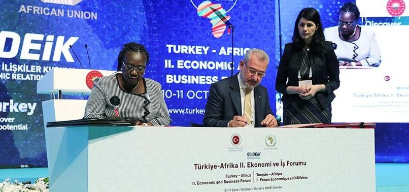 TURKEY, AFRICAN COUNTRIES SIGN TRADE PACTS IN ISTANBUL