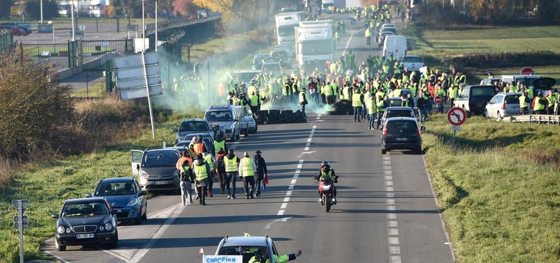 WOMAN DIES DURING PROTESTS AGAINST HIGH FUEL PRICES IN FRANCE