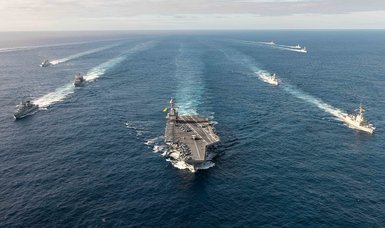 Turkish naval vessel escorts USS Gerald R. ford strike group in NATO mission