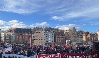 Some 8,000 demonstrate against far-wing extremism in Stuttgart