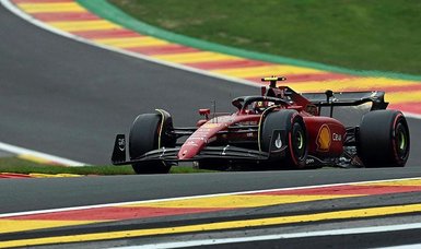 Carlos Sainz puts Ferrari on pole after drop for Verstappen