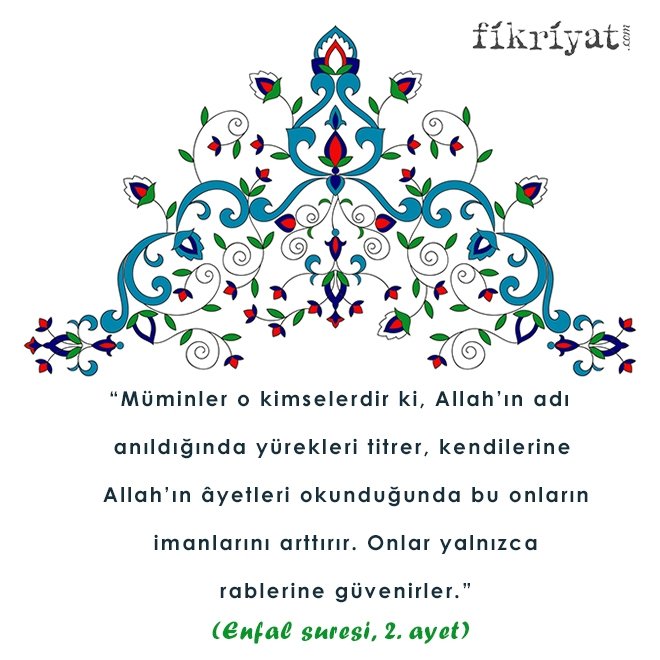 Allah anıldığı zaman kalpleri ürperir