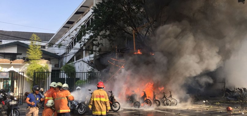 BOMB EXPLOSION AT INDONESIAN POLICE STATION INJURES 10