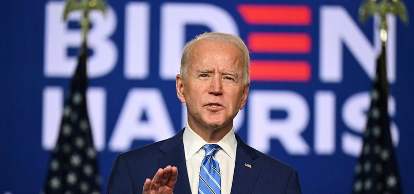 BIDEN SAYS HE EXPECTS TO WIN THE PRESIDENCY