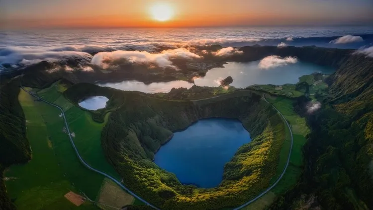 Sunset in the Azores