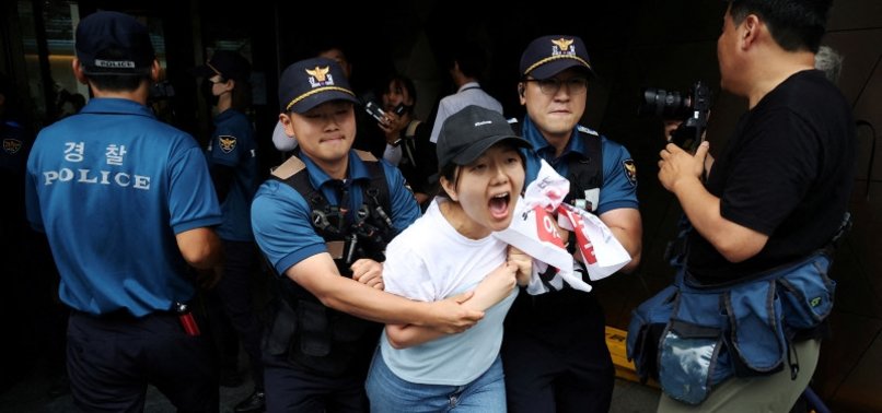 MORE THAN 10 ARRESTED TRYING TO ENTER JAPAN EMBASSY IN SEOUL OVER FUKUSHIMA