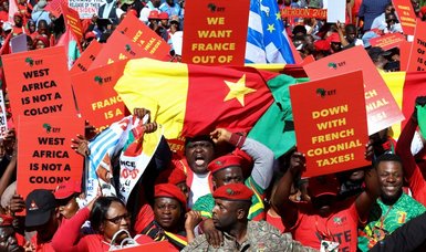 South African protesters call on France to exit from Africa