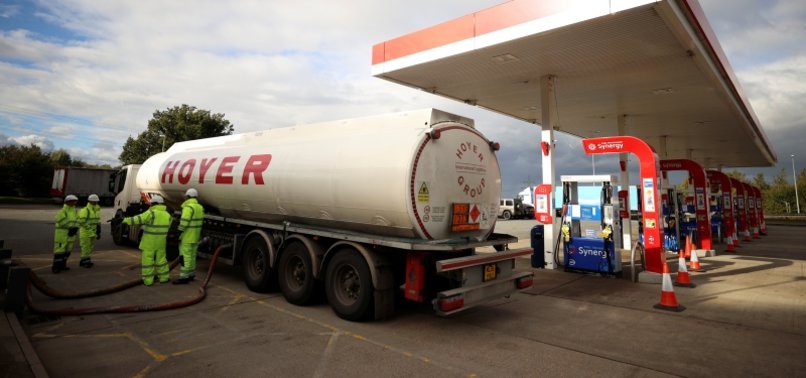 FUEL SHORTAGES EASE OFF IN LONDON - UK RETAILERS