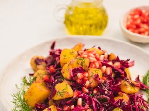 Mor Lahanalı Patates Salatası