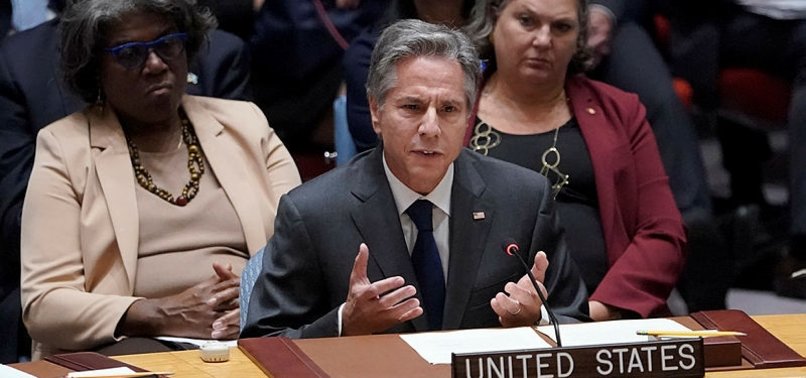 BLINKEN TELLS SECURITY COUNCIL WORLD CANT LET PUTIN GET AWAY WITH IT