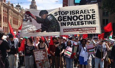 Tens of thousands in Australia hold rally in support of Palestinians