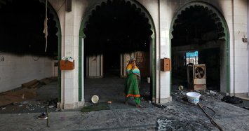 Mosque set on fire during deadly violence in Indian capital New Delhi