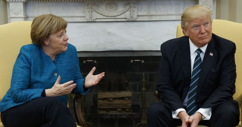 Donald Trump, Merkel’in elini neden sıkmadığını açıkladı