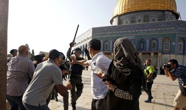 Israeli security forces bar Palestinian worshippers from performing Friday prayers at Al-Aqsa Mosque
