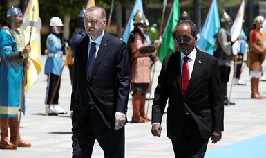 Erdoğan welcomes Somali leader Mohamud with official ceremony