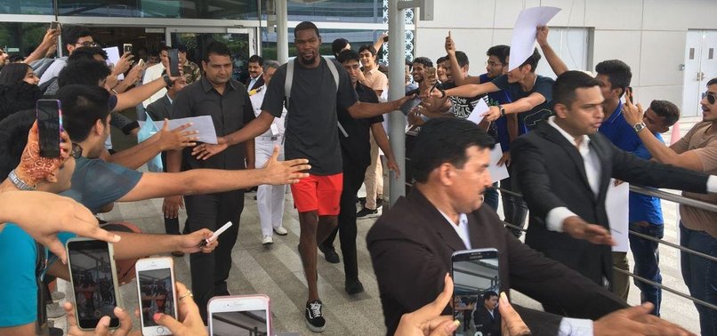 KEVIN DURANT ARRIVES IN INDIA AS NBA TRIES TO GROW GAME