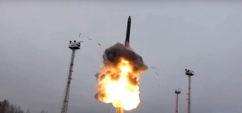 RUSSIA CONDUCTS INTERCONTINENTAL BALLISTIC MISSILE TEST LAUNCH