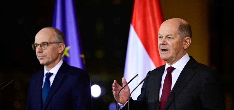SCHOLZ CALLS ON EU STATES TO UP WEAPONS DELIVERIES TO UKRAINE
