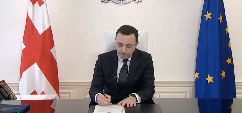 GEORGIA’S PRIME MINISTER SIGNS APPLICATION TO JOIN EU