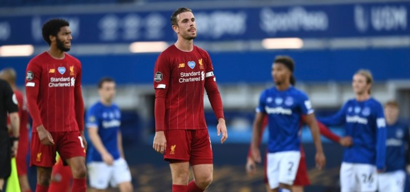 LIVERPOOL HELD BY EVERTON AS DELAYED BID TO SEAL EPL RESUMES