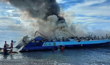 Seven killed after fire engulfs Philippine ferry