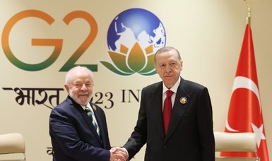 Erdoğan meets Brazilian counterpart Lula on sidelines of G-20 summit to discuss Türkiye-Brazil ties