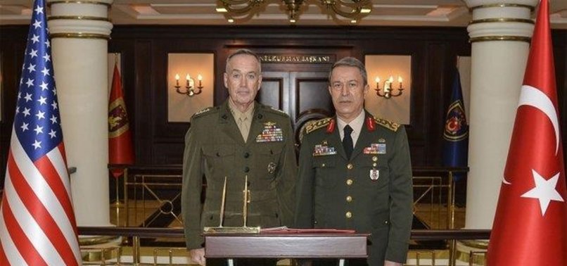 TURKISH GENERAL AKAR MEETS DUNFORD TO DISCUSS SYRIA