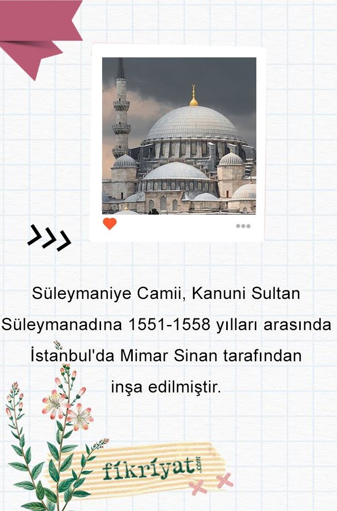 SÜLEYMANİYE CAMİİ