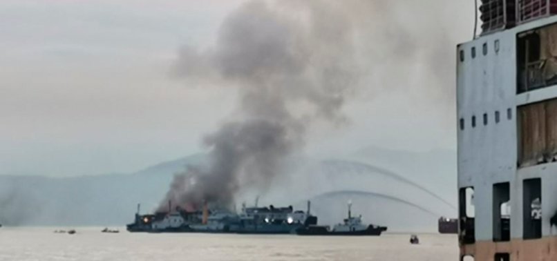 NINE MISSING AFTER FERRY CATCHES FIRE IN THE PHILIPPINES
