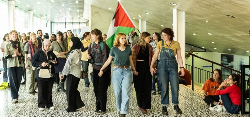 BELGIAN AND DUTCH STUDENTS JOIN GAZA PROTEST WAVE